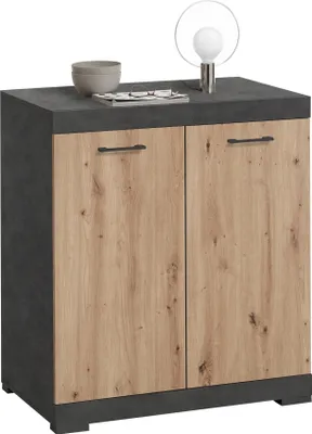 Produktbild von Kommode >BRISTOL 1 XL< in Matera-Artisan Eiche - 80x89,9x49,9cm (BxHxT)