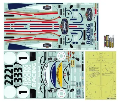 Produktbild von Tamiya 319494259 - Aufkleber Porsche 956 Racing 47508 - Neu