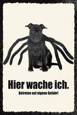 Produktbild von vianmo Holzschild 18x12 cm Hund hier wache ich eigene Gefahr
