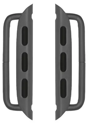 Produktbild von Happel Connector für Apple Watch - Armband Adapter für 42/ 44/ 45mm Gehäuse, Stegbreite 24mm, graphit edelstahl