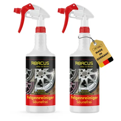 Produktbild von ABACUS® Felgenreiniger Säurefrei für Chrom- & Leichtmetall-Felgen, schonend, Säurefrei mit Farbumschlag, 1x 750ml Felgenreiniger Säurefrei
