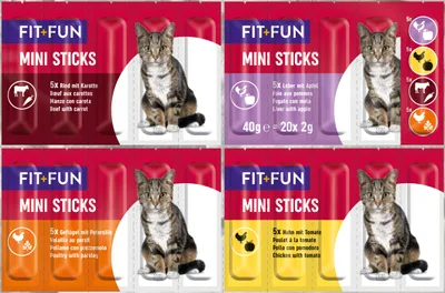 Image de FIT+FUN Mini Sticks MultiMix, 25 pièces (20 x 2 g)
