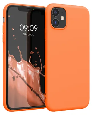 Produktbild von kwmobile Handyhülle für Apple iPhone 11 Hülle - TPU Case - Kabelloses Laden - Schutzhülle Cover in Fruity Orange