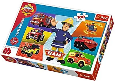 Produktbild von Trefl Puzzle Feuerwehrmann Sam - 100 Teile - Sam's Fahrzeug