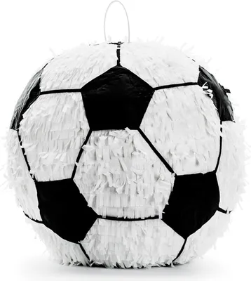 Immagine prodotto di Piñata 35x35x35cm Calcio da riempire Nero / Bianco