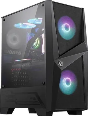 Image de Boîtier PC ATX MSI MAG FORGE 100R, Noir, Verre trempé, Radiateur 240 mm, 306-7G03R21-809