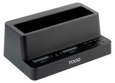 Produktbild von TooQ TQDS-502B, SSD, HDD, PCI Express, SATA, 2.5,3.5,M.2, 24 TB, USB 3.2 Gen 1 (3.1 Gen 1) Type-C, Schwarz