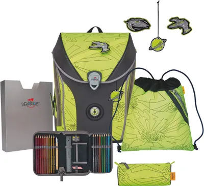 Produktbild von DerDieDas DerDieDas ErgoFlex Max Superflash Neon - Schulranzen Set 5tlg. 950g