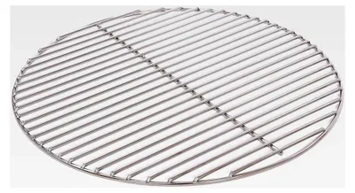 Produktbild von Grillrost aus Edelstahl Ø 43 cm, rostfrei und elektropoliert, 4 mm Grillstabdurchmesser, 10 mm Stababstand für runde Grills, Kugelgrills und Feuerschalen