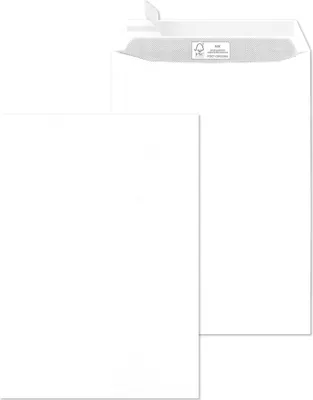 Produktbild von MAILmedia Versandtasche Offset weiß B4 ohne Fenster 250 Versandtaschen