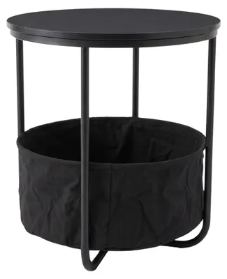 Obrázok produktu pre Okrúhly príkonový stolík s košíkom, priemer 45 cm x výška 50 cm