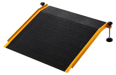 Obrázek produktu pro Přechodový práh pro dveře, rozměry 670 x 810 mm, hliníková rampa pro invalidní vozíky s nastavitelnou výškou, protiskluzové prahy pro dveře, nosnost 181,4 kg, vhodné pro schody v domácnostech, invalidní vozíky a chodítka