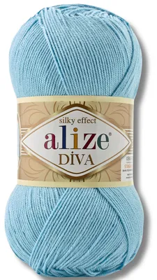 Zdjęcie produktu dla Alize 1x 100 g wełna Diva, jednolita, szydełkowanie, dzierganie (346)