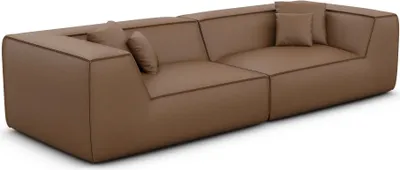 Produktbild von Echtleder 4-Sitzer Couch Liberia Braun
