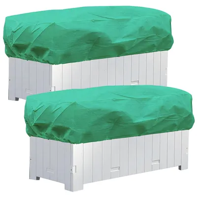 Produktbild von 2 Stück Pflanzenschutz Winter, Winterschutz Pflanzen Außen, Frostschutz Pflanzen, Grün, Größe: 100x40x45cm