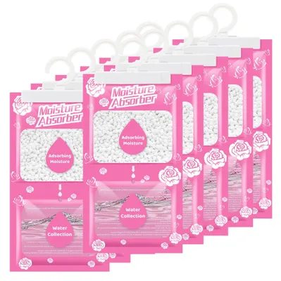 Immagine prodotto di Elzusha - Set di 10 sacchetti assorbenti da appendere, profumati alla rosa