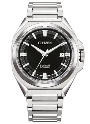 A studio shot of a men's wristwatch.