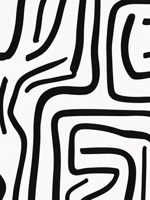 Produktbild von Poster 60x80cm Linientreu Minimalistisch, Skandinavischer Stil Interieur, Boho