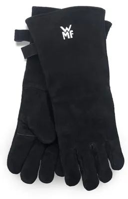 Produktbild von WMF 06.9033.6030, Handschuhe, Schwarz, Baumwolle, Leder, 2 Stück(e)