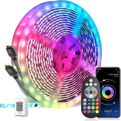 Produktbild von LED-Strips 30m Farbwechsel Bluetooth RGB mit App Fernbedienung - synchronisiert zum Musikrhythmus - für Wohnzimmer, Hochzeiten, Partys, Küchen