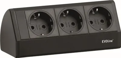 Produktbild von Evoline Dock Cuisine Unterbau-Steckdose, 3-fach-Küchensteckdose