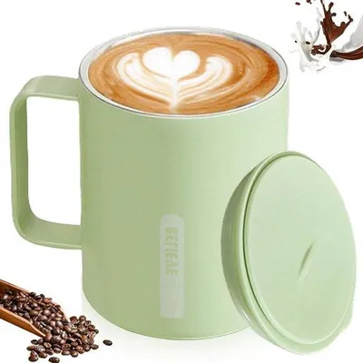 Obrázek produktu pro Dvouplášťový termohrnek 400 ml z nerezové oceli, zelený