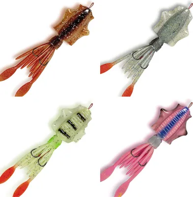 Produktbild von Rhino Rig Squid Beifänger Kalmar vorbebleit 25g 13cm glow 3/0