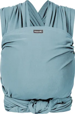 Produktbild von HOPPEDIZ Babytragetuch Elastisches Tragetuch für Neugeborene ab Geburt - aus 100 % Baumwolle ocean 4,60 x 0,50 m