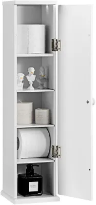 Image de Un meuble astucieux pour optimiser l'espace, doté de dossiers en bois réglables, idéal pour la salle de bains et le salon