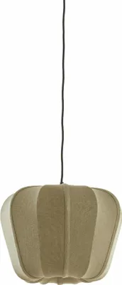 Zdjęcie produktu dla Light & Living - lampa wisząca - Zubedo - zielony - tkanina - Ø 40cm - E27 - 2979069