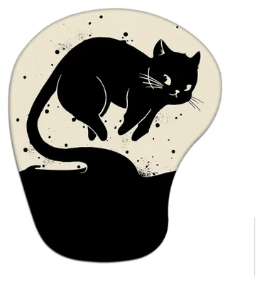 Produktbild von Ergonomisches Mauspad mit Katzenmotiv und Gelkissen