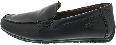 Obrázek produktu pro Rieker pánské mokasíny slip-on z kůže 09557, velikost:44 EU, barva:Black