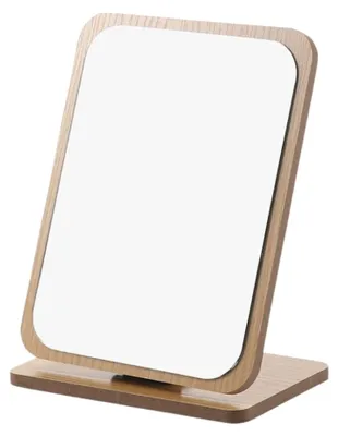 Image de Flamenco Mystique Miroir cosmétique debout en bois rectangulaire 21 x 16 cm L8BR