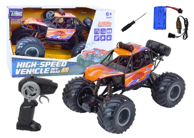 Image de Auto Terenowe Zdalnie Sterowane RC 1:8 Amortyzatory Pomarańczowy