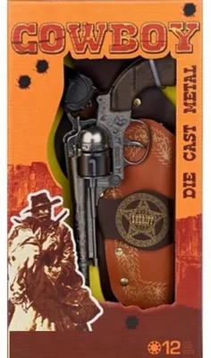 Image de Coffret sheriff cowboy - pistolet 12 coups + holster - gonher - 149