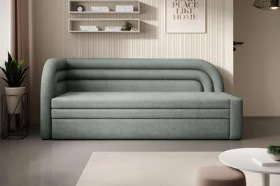 Produktbild von Schlafsofa 86x199 SLUROX - grün, linke Ausführung
