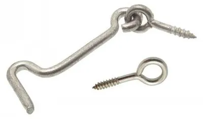 Image de 25 Crochets de Contrevent avec Piton 4.5 x 120 mm - Inox A2 - D-Work