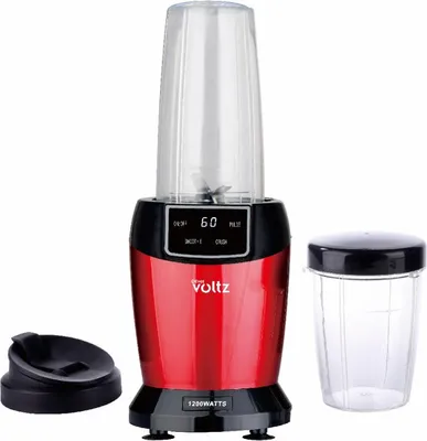 Image de Mixeur Nutri Oliver Voltz OV51162FR, 1200 W, 2 tasses, 1 l/800 ml, sans BPA, écran LED, rouge