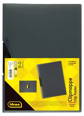 Productafbeelding van Idena 300554 - Klemmapak A4, zwart