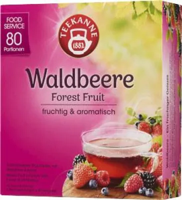 Produktbild von Teekanne Waldbeere Tee 80 Beutel