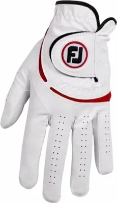 Produktbild von Footjoy Weathersof Golf White/Red Linke Hand M/L Herrenhandschuhe