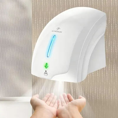 Handtrockner 2000 W, Wandmontage, Warm- und Kaltluft, weiß