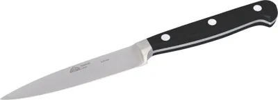 Produktbild von STUBAI hochwertiges Spickmesser geschmiedet | 100 mm | Küchenmesser Fleischmesser aus Edelstahl für müheloses Schneiden von Fleisch, Obst & Lebensmitteln, spülmaschinenfest, schwarzer Griff