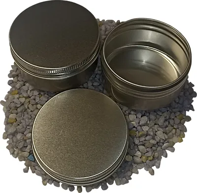 Produktbild von 100 Blechdosen Aluminium 50 ml mit Schraubdeckel
