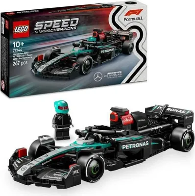 Image de LEGO Speed Champions Voiture F1 Mercedes-AMG W15, Jeu de construction 10 ans, Écurie F1 Mercedes-AMG PETRONAS, 77244