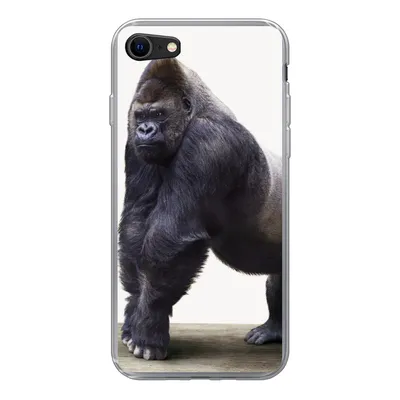 Produktbild von MuchoWow® Handyhülle Schutzhülle Hülle für iPhone 8 Gorilla - Tiere - Jungen - Mädchen - Kinder Silikon Softcase Handy Hülle - Schutzhaube