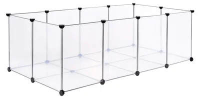 Productafbeelding van Konijnenren - Dierenren binnen - 145 x 74 x 47 cm - Transparant