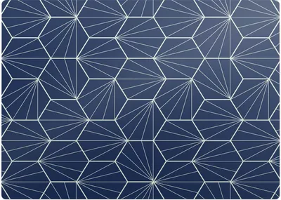 Produktbild von Geometrisches Muster – Bodenschutzmatte – Stuhlunterlage 140x100 cm – Rutschfest – Hartbodenmatte