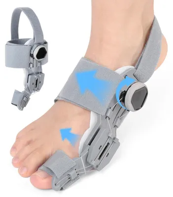Obrázok produktu pre Korekčná ortéza na vbočený palec, hallux valgus, nastaviteľná dlaha s päťovým pásikom, pre nohu
