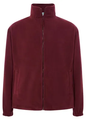 Imagen del producto de JHK - Chaqueta de forro polar con cremallera completa para hombre, modelo LT4147 (talla XL), color burdeos